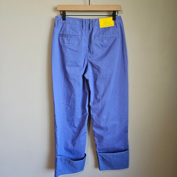 Vans Pants‎ Womens 25  Blue Tierra Whack Cuffed Wide Leg Chino Style Streetwear - Picture 5 of 12